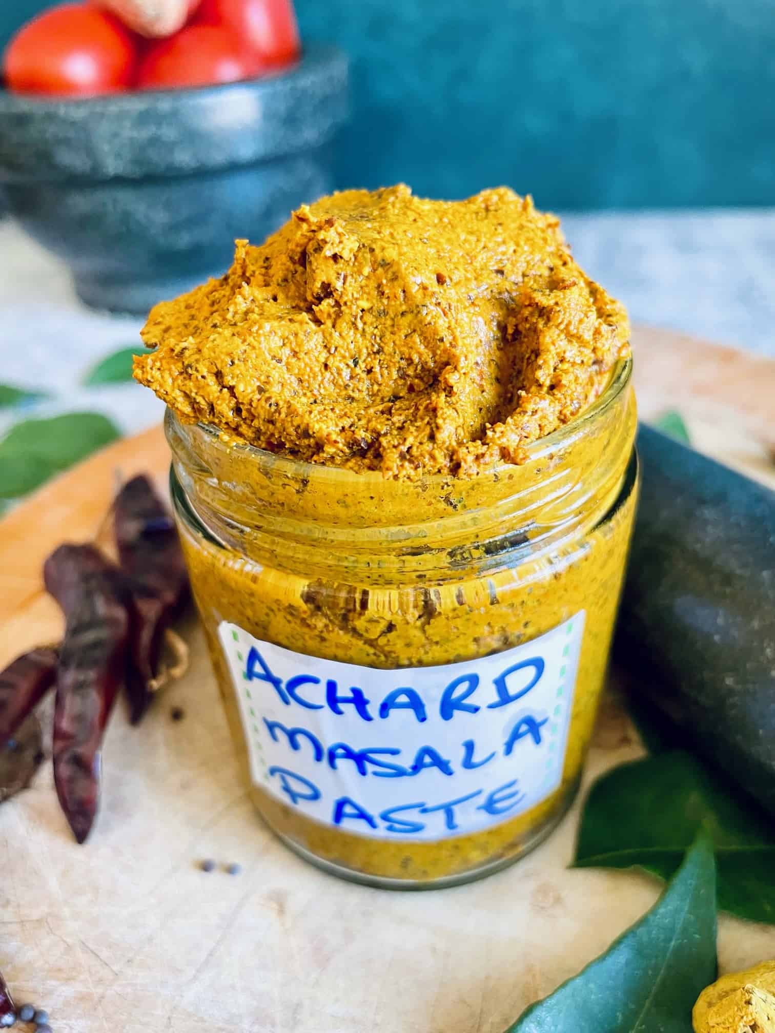 Homemade Achard Masala Paste (for Achard and Vindaye)