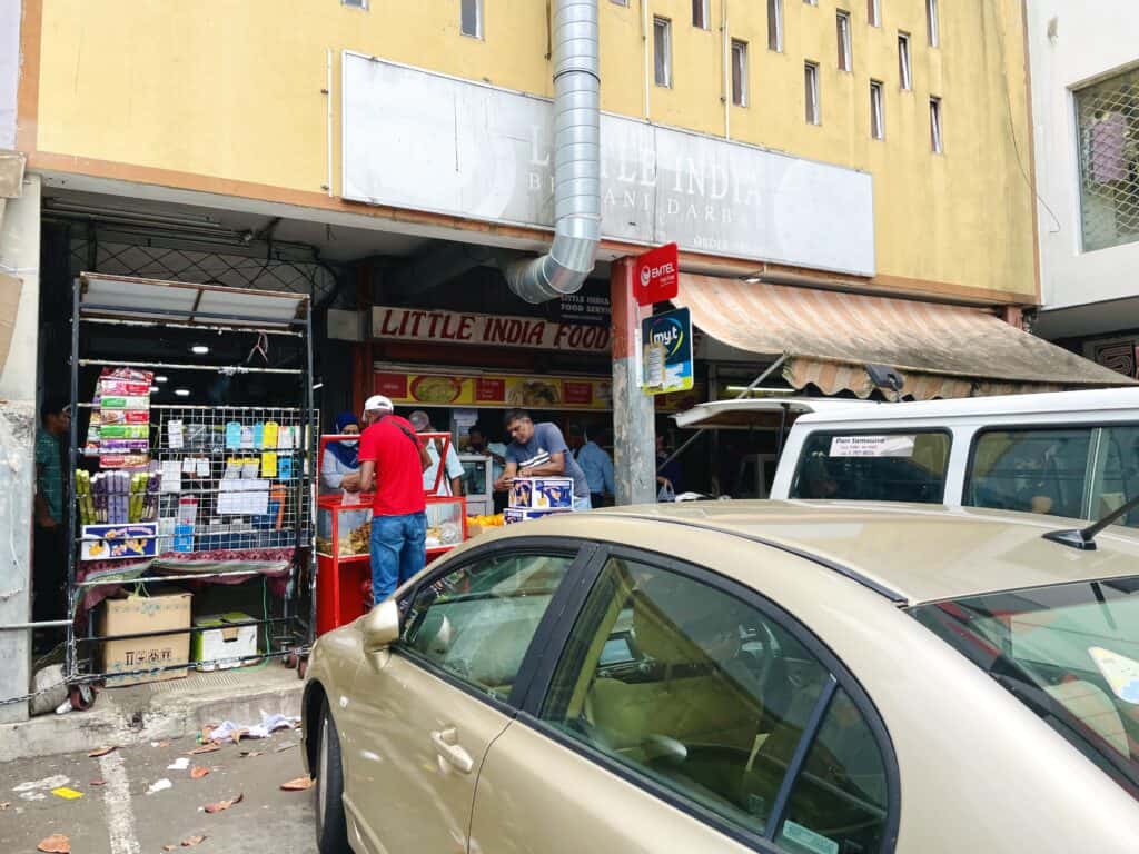 Front of Halim vendor in Rose Hill - Little India Food Service