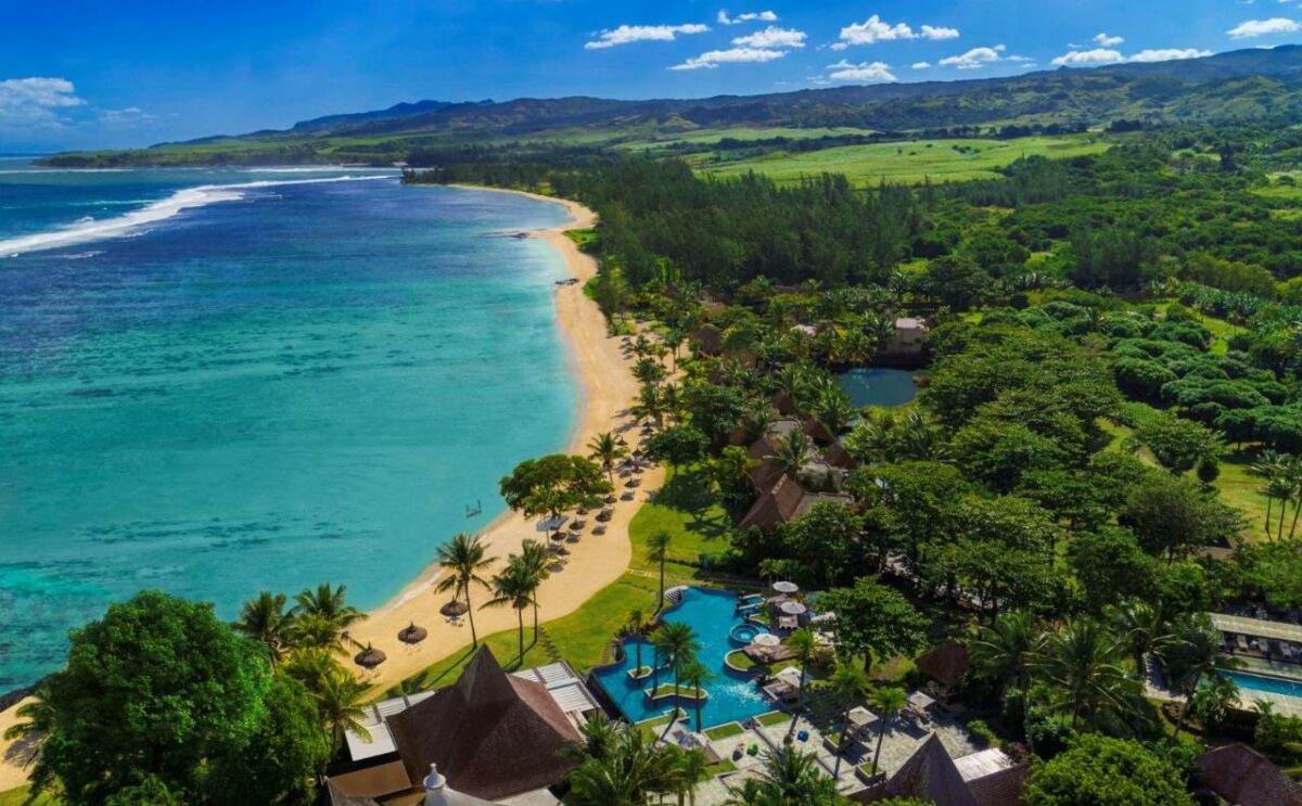 Bird's view of Shanti Maurice, Honeymoon resort in Mauritius